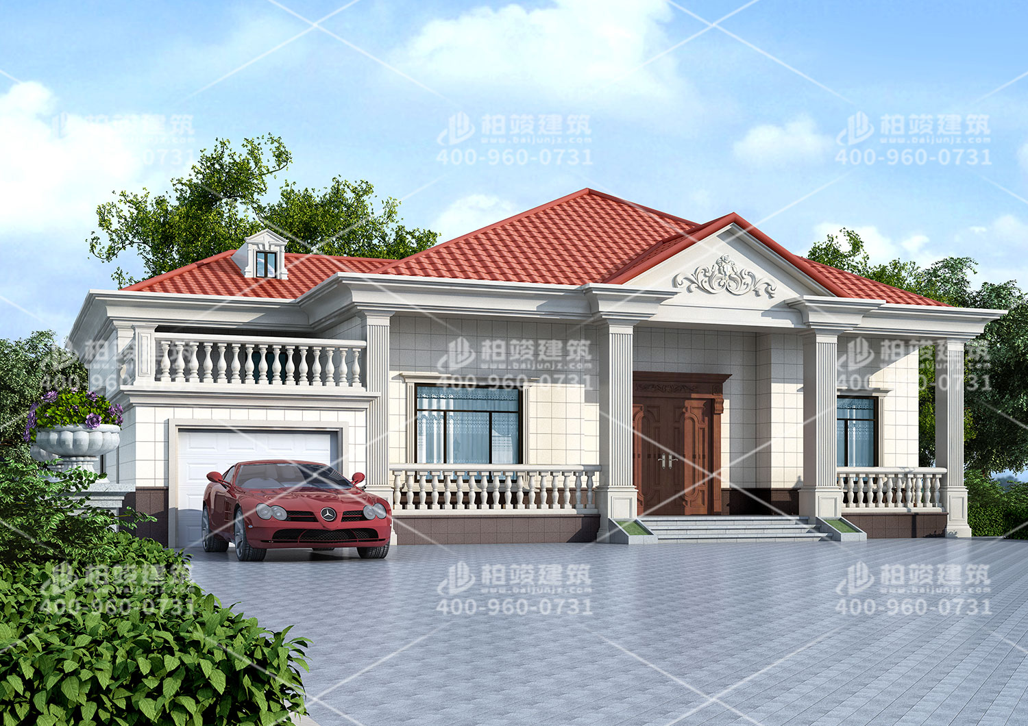 衡陽王總定制歐式一層自建房，小小房子，大設計。
