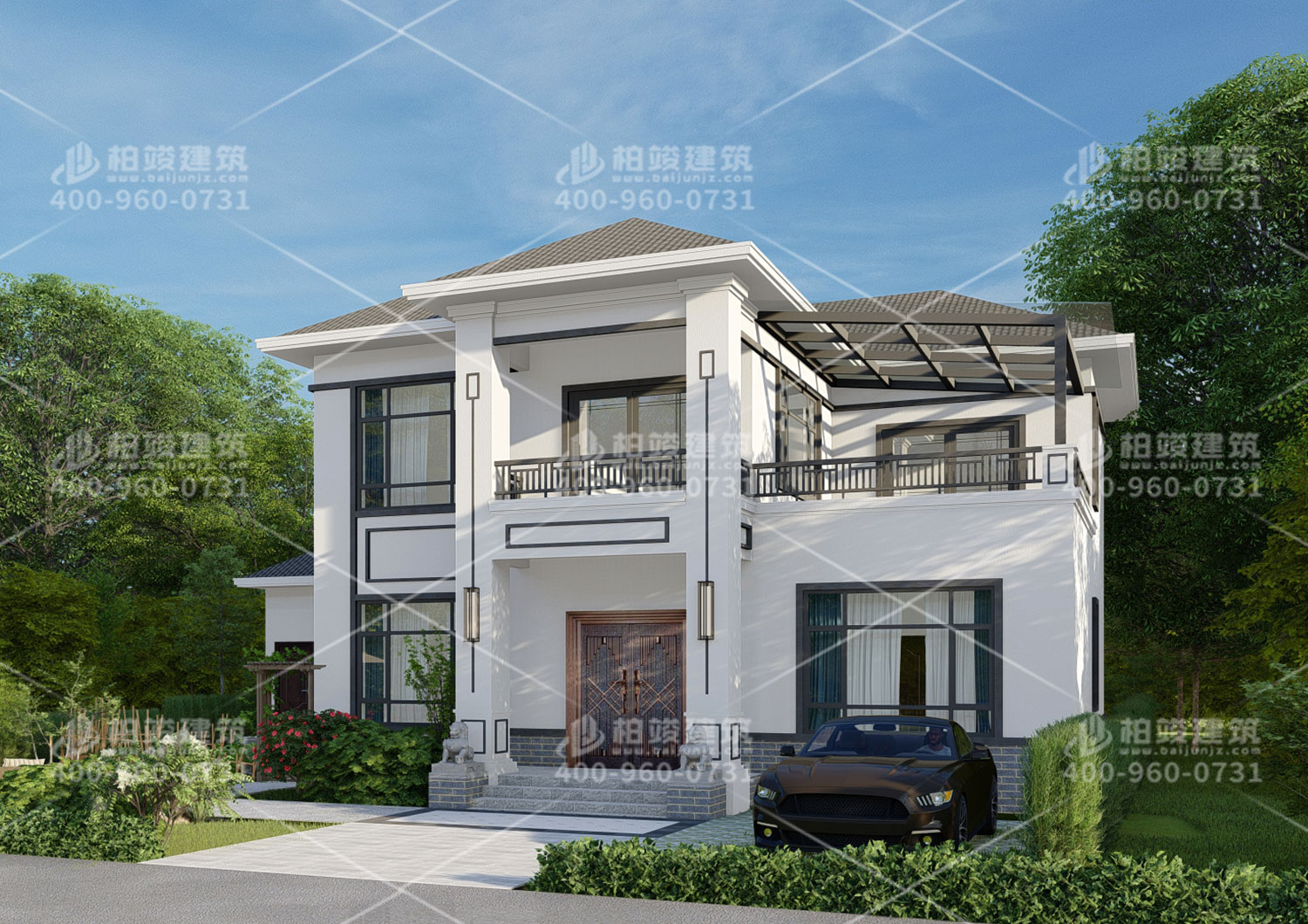 新農(nóng)村別墅設(shè)計(jì)圖一層，歐式風(fēng)格。