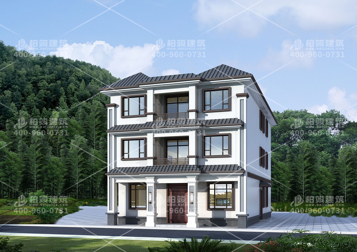 農村自建小別墅設計，帶小賣部建筑完成就賺到了。