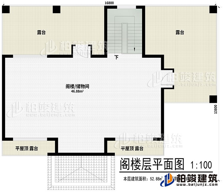 閣樓：閣樓/儲物間、2平屋頂露臺、2露臺