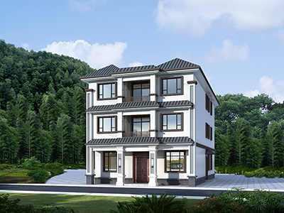 三層樓房設計圖農村 自建別墅帶大廳